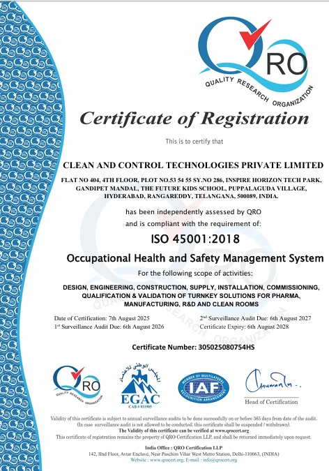 ISO 14001:2015 Certificate Document