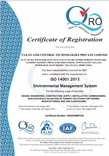 ISO 9001:2015 Certificate Document